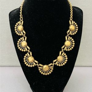 J. Crew Bronze Scallop Statement Necklace